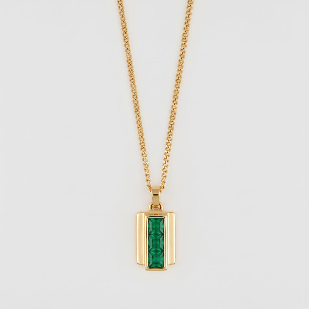 שרשרת זהב Lagoon Emerald