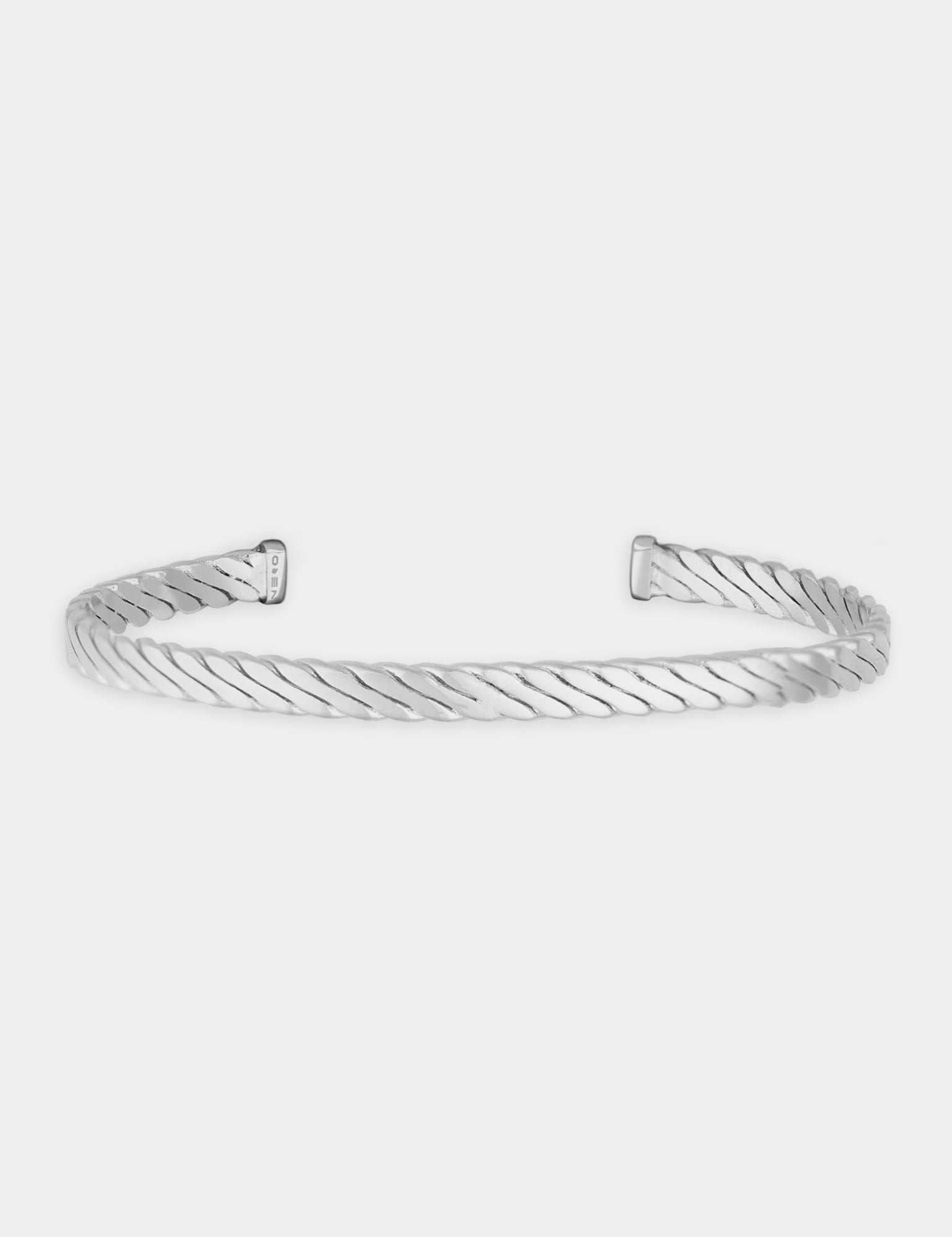 צמיד Beluga כסף לגבר בעיצוב חוליות שרשרת, רוחב 5 מ"מ, תמונת מוצר מבריק.